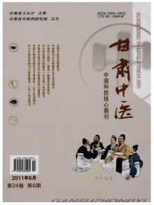甘肃中医期刊